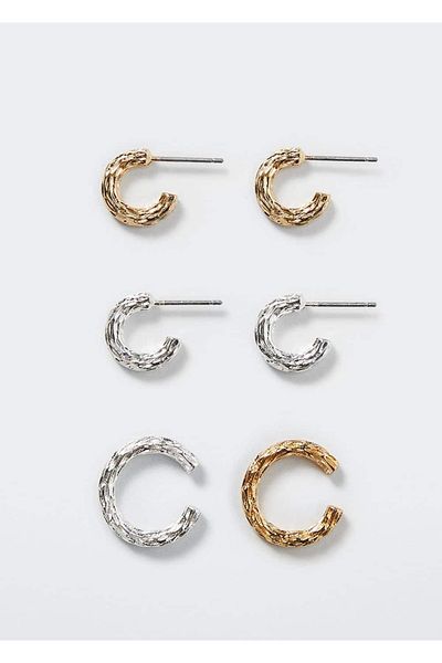 MANGO Woman Set mit 3 Ohrringen