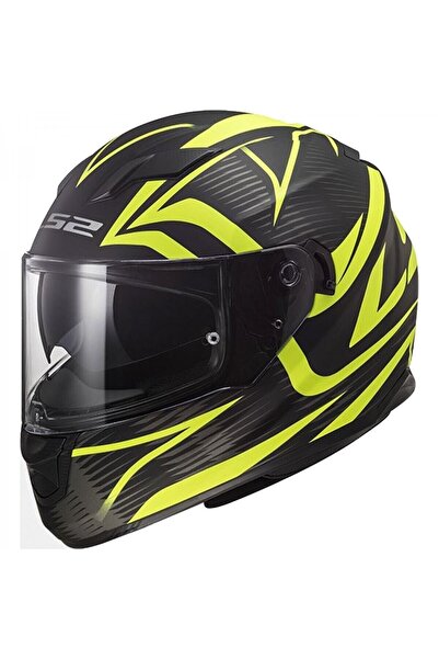 LS2 Stream Evo Jınk Kapalı Kask Mat Siyah-neon Sarı X-large