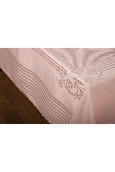 Finezza Mona Lux Jacquard Bamboo Fabric Powder Tablecloth 160x320 Cm - 1079