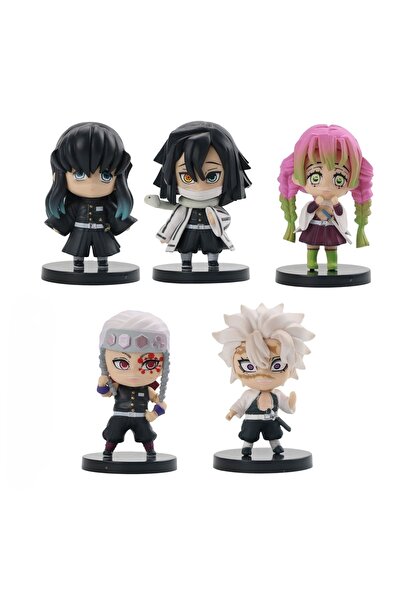 oyuncakçı savaş & europe shop Anime Demon Slayer Kimetsu Yaiba Kamado Tanjirou Nezuko Action Figur Zenitsu Rengoku Inosuke 5 Adet