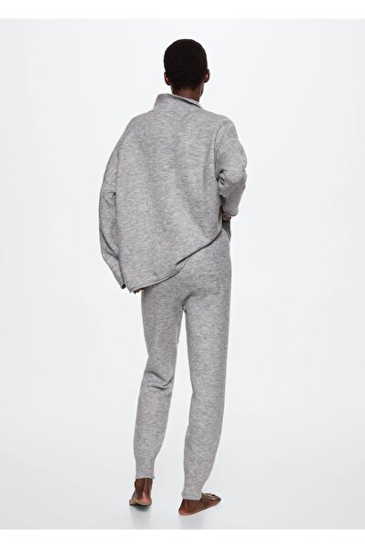 MANGO Woman Düz Kesim Örgü Pantolon