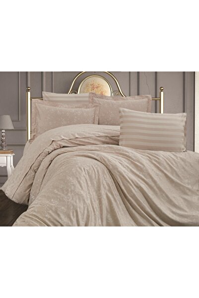 Finezza Set de lenjerie de pat dublu din țesătură jacquard din bambus Rita, 6 piese - 617