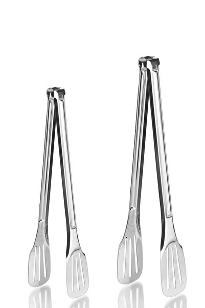 ÖzSa Home مجموعة من 2 ملقط تقديم فاخر للشواية من الفولاذ المقاوم للصدأ