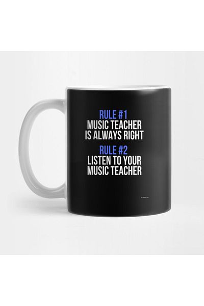 Pixxa Music Teacher - Music Teacher Rules Mug