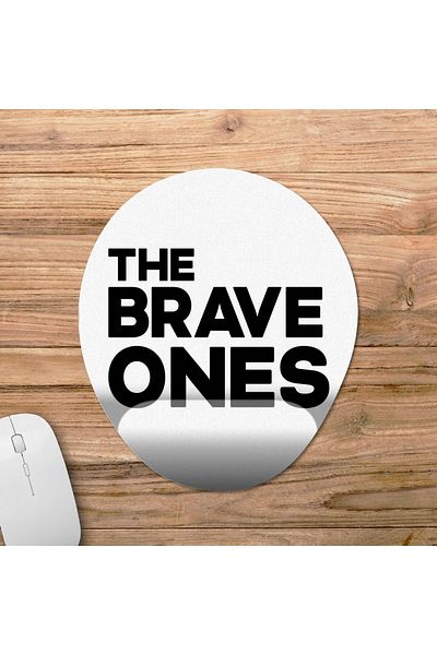 Pixxa موديل لوحة الماوس لدعم المعصم من The Brave Ones - 2 بيضاوي
