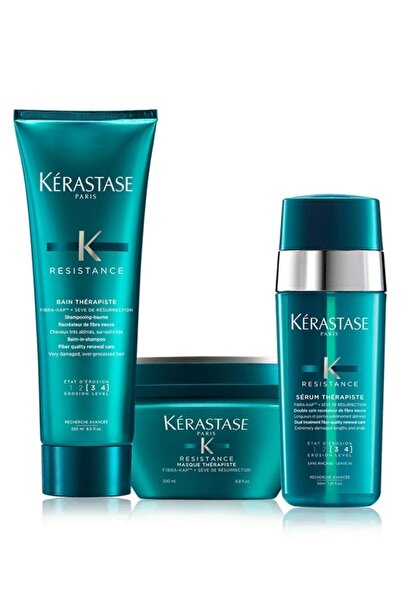 Kerastase Aşırı Yıpranmış Saçlar Için Şampuan 250 Ml + Maske 200 Ml + Serum 3...