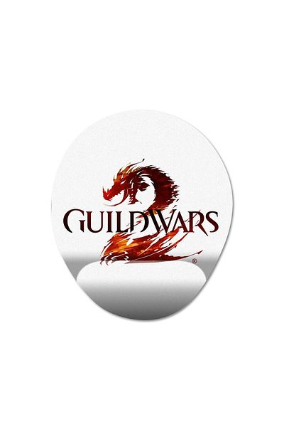 Pixxa نموذج لوحة الماوس Guild Wars 2 مع مسند للمعصم - 1 بيضاوي