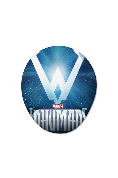 Pixxa موديل لوحة ماوس مع مسند للمعصم من Inhumans - 2 بيضاوي