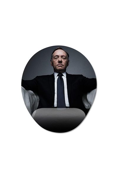 Pixxa نموذج لوحة ماوس داعمة للمعصم من House Of Cards - 1 بيضاوي
