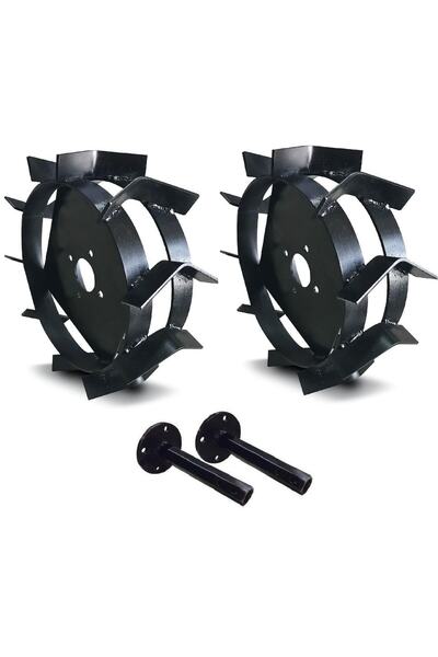 Pars Endüstri Çapa Makinaları Demir Teker Ve Aks Takımı 400x8-23 Mm