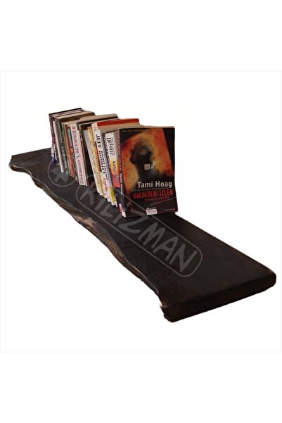 Kilizman Masif Kok Kütük Kenarlı Gizli Askılı Raf