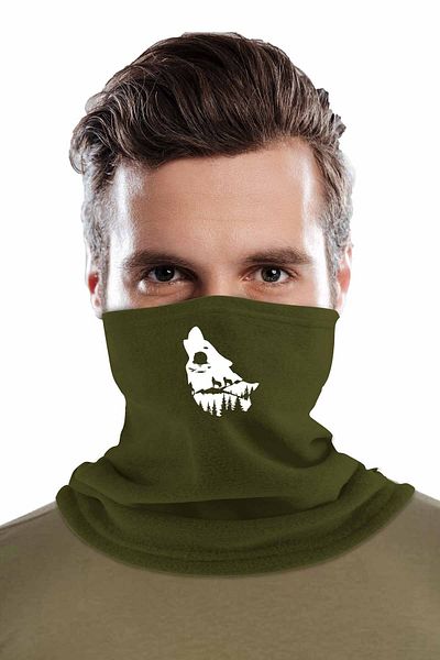 herotasarım Khaki Wolf Pack - Σετ γιακά με κομμένα γάντια 2 Polar Bll837