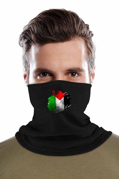 herotasarım Guler cu mănuși decupate negre - Palestine Set de 2 Polar Bll2283