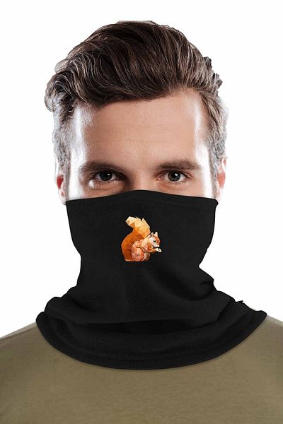 herotasarım Black Squirrel - Set de 2 mănuși și guler pentru gât Polar Bll312