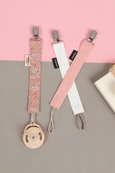 KARAMİLA Set of 3 Pacifier Strap Pacifier Chain - Pacifier Holder