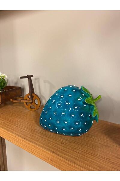 MİHMAN HOME Dekor Turkuaz Çilek