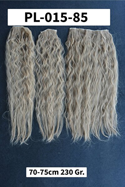 8 Kadına Dair Herşey Küllü Bebek Sarısı Afro Dalgalı Uzun Yarım Ay Saç – 3 Pa...