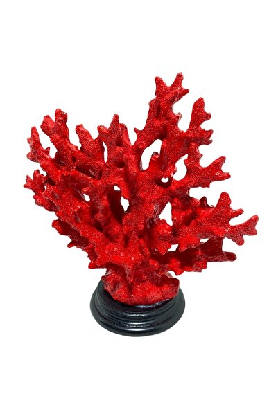 MİHMAN HOME Dekoratif Mercan Desenli Heykel Tasarımlı Büyük Biblo