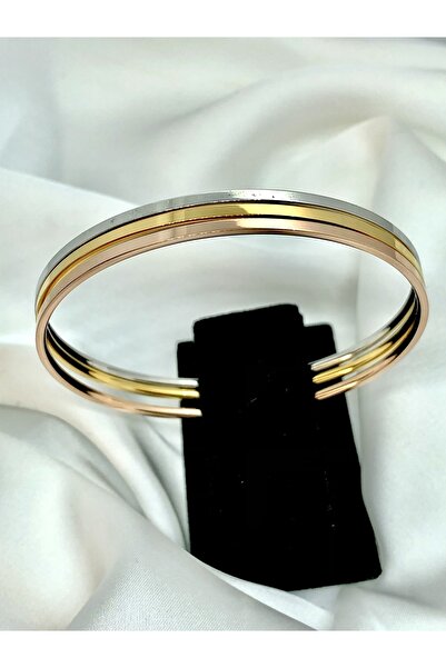 TREND 316l Çelik 3 Renkli Ajda Kelepçe Bileklik