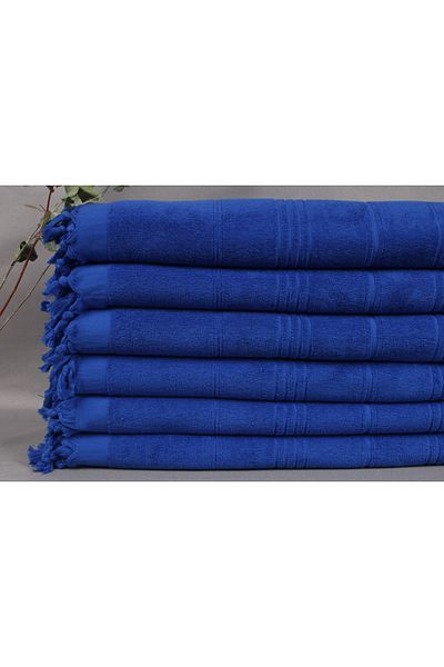 Kayra Export 90x180 cm Saks Blue Cotton Peshtemal - Ajándék és Törökország Peshtemal