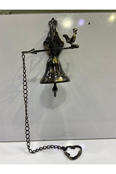 Kalender Döküm Bahçe/kapı Çanı Horoz Figürlü Prinç Döküm