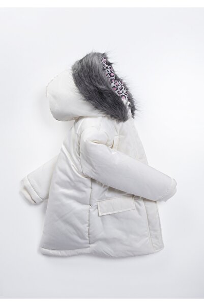 Midimod 6-10 ani Palton gros de iarnă din lână pentru fetiță