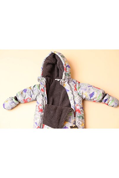 Midimod 9-24 Ay Eldiven Ve Panduflu Içi Polar Kozmonot Erkek Çocuk Kalın Astronot Tulum