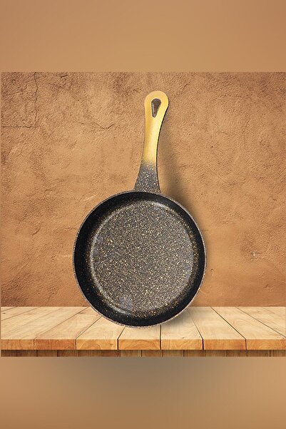 ERGENÇLER مقلاة صلبة من الألومنيوم المصبوب مقاس 20 سم بمقبض من Mutfakça