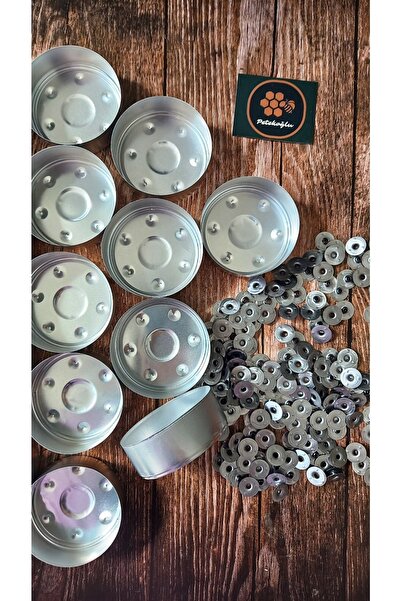 Petekoğlu (30' Ar Adet) Boş Alüminyum Tealight Kabı Maxi Boy 5.7x 2.2 Cm Ve Fitil Tutacağı
