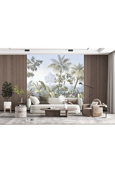 Dekoros Tek Parça Palmiye Ağaçları Poster Duvar Kağıdı