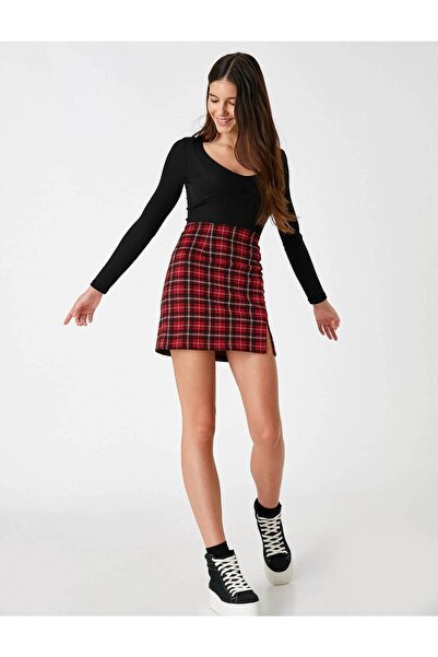 Koton Дамска пола Червена 3wal70002ık