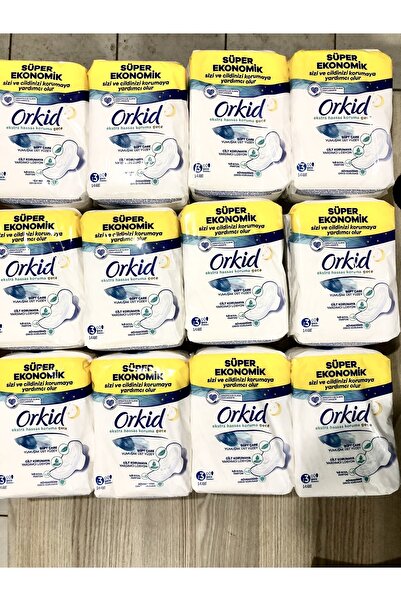 Orkid Ekstra Hassas Gece Anne Kız Paketi 12paket (1 Koli)