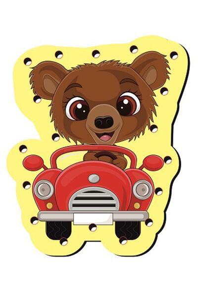 eryatex Montessori Rope Threading Wooden Toy Educational Toy With Holes Colorful Hand Muscle Intelligence Developing Toy