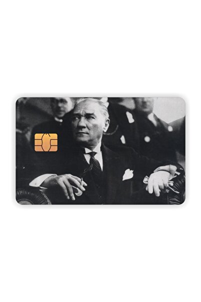 esticker Mustafa Kemal Atatürk Kart Kaplama Sticker