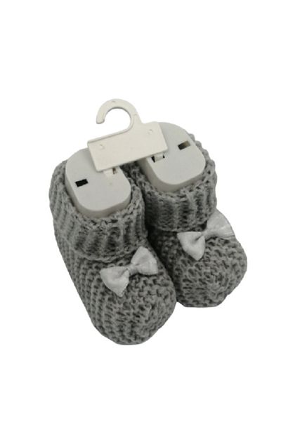 safran baby Baby Ribbon Knitted Booties