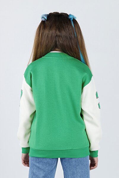 DMB BOYS & GIRLS Girl's 8-14 Years Long Sleeve Ribbed College Cardigan