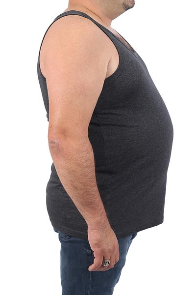 Starbattal Plus Size 100% Cotton 2 Pack Athlete 11200-ανθρακί