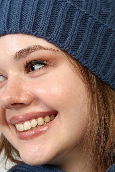 Aghilo - Синій шарф і шапка в комплекті