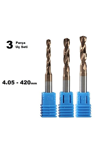 Depolife 3 Parça Yönlendirici Bit End Mill Freze Cnc Kesici Ahşap Alüminyum F...