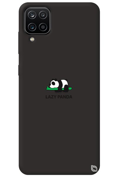 WANNA PROTECT Samsung M12 Black Premium Velvet Panda Patterned Silicone Phone...