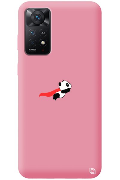 WANNA PROTECT Xiaomi Redmi Note 11 Pro Pink Premium Velvet Inside Flying Pand...