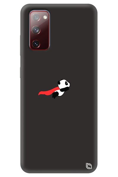 WANNA PROTECT Samsung S20 Fe Black Premium Velvet Inside Flying Panda Pattern...