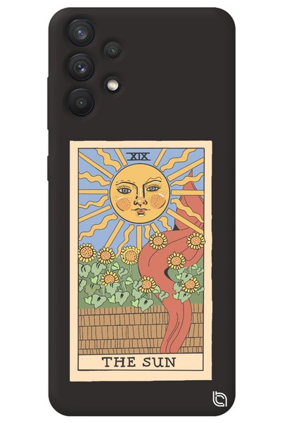 WANNA PROTECT Samsung A23 4g Black Premium Velvet Inside Tarot Sun Patterned ...