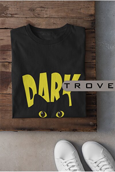 TROVE Unisex Γυναικείο Ανδρικό σκούρο 100% βαμβακερό εμπριμέ ασπρόμαυρο μπλου...