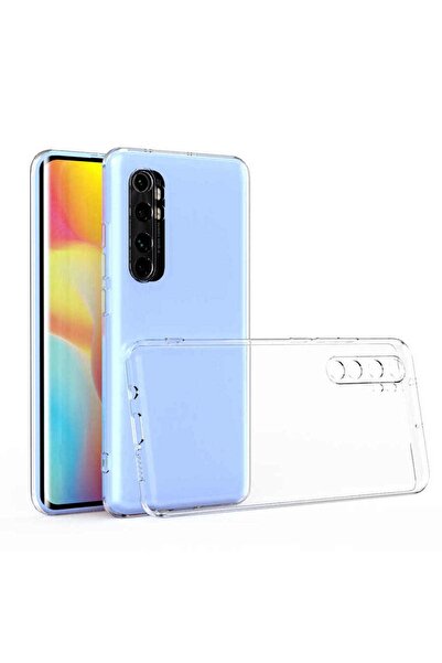 CaseArt Xiaomi Mi Note 10 Lite Kılıf Kamera Koruma Lüx Silikon Şeffaf Kapak