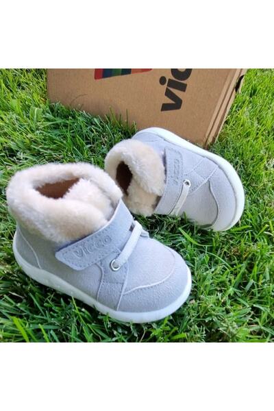 Vicco Tinky Kürklü Unisex Bebe Gri Günlük Ayakkabı Bot (946.e21k.223-18)