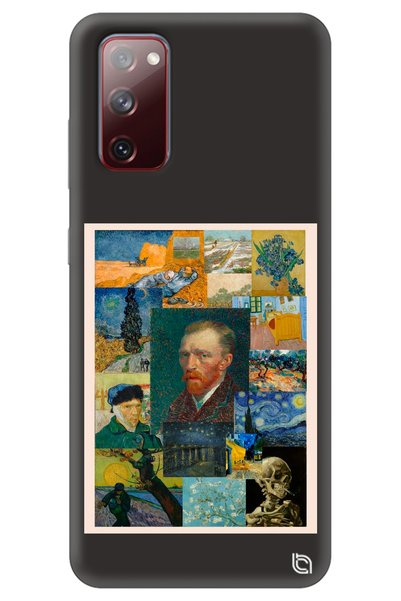 WANNA PROTECT Samsung S20 Fe Black Premium Velvet Van Gogh Patterned Silicone...