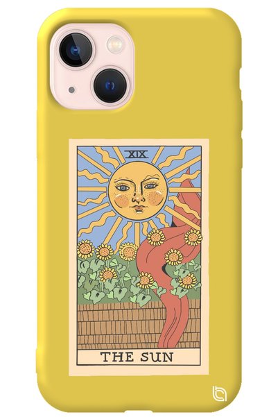 WANNA PROTECT iPhone 14 P Compatible Lus Yellow Premium Velvet Inside Tarot S...