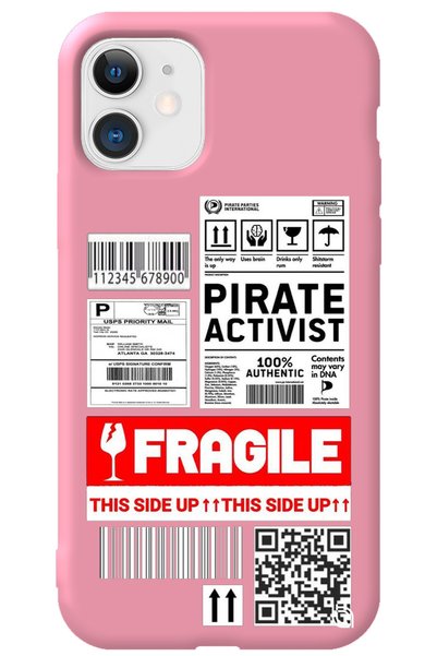 WANNA PROTECT Iphone 11 Pink Premium Silicone Phone Case with Velvet Fragile ...