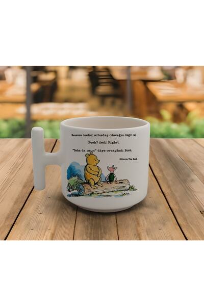 GünayStore Latte & Espresso El Yapımı Winnie The Pooh Arkadaşlık T Kulp Kupa ...